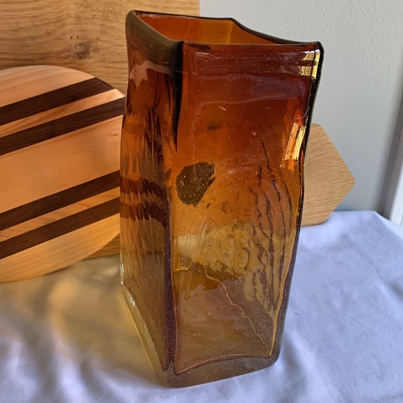 Hand Blown Seeded Glass Vase - Picture 9 of 14